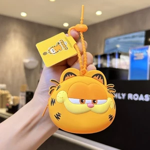 Móc Khóa Chính Hãng Mặt Dây Chuyền Búp Bê Garfield Túi Silicon Hoạt Hình Túi Đi Học Quà Tặng Dễ Thương Bán Buôn Nhà Máy