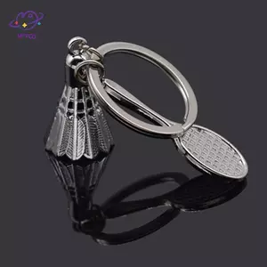 HFTOY Chế Độ Mới Phong Cách Quà Tặng Sáng Tạo Phụ Kiện Cầu Lông Và raet Móc Khóa shuttleco Móc Khóa Móc Khóa Cho Quà Tặng Sinh Nhật ~