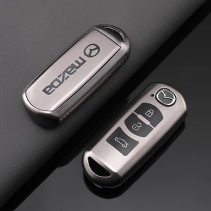 Chìa Khóa Xe Fob Vỏ Bảo Vệ Từ Xa Cho Xe Mazda 2 3 6 Demio Atenza Axela CX-5 CX5 CX-3 CX7 CX-9 3 4 CX30 2016 2017 2018 2019 Vỏ Chìa Khóa 2 3 Nút