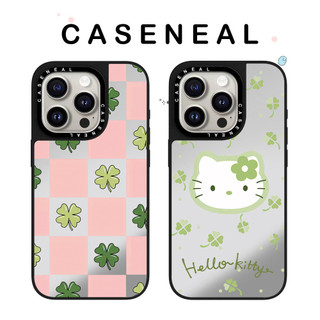 Ốp điện thoại gương chất lượng cao CASENEAL Clover KT Thích hợp cho iPhone 17ProMax 17pro 17 air 16promax 16 15promax 15 14promax 13 13promax Ốp cứng chống rơi thời trang