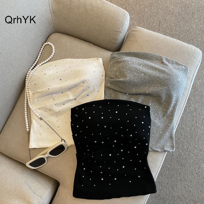 Nhà Máy Thời Trang Gợi Cảm Kim Cương Giả Dây Áo 3 Màu Nữ Phù Hợp Với Ngày Lễ Chắc Chắn Không Tay QrhYK