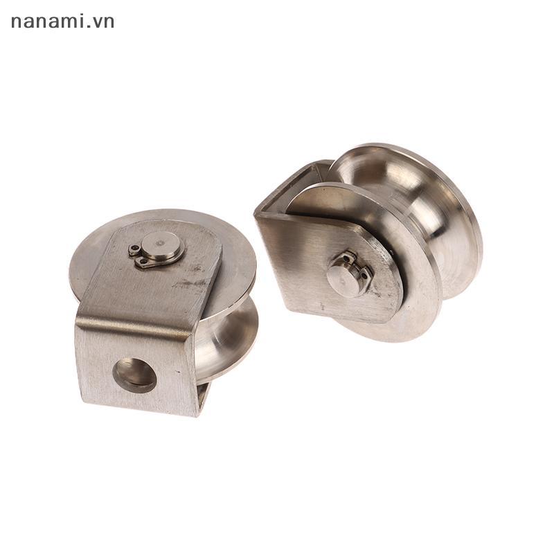 [nanami] Vòng bi bánh xe ròng rọc thép không gỉ chịu lực nặng 48mm đường kính