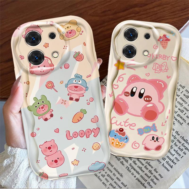 Thích hợp cho Redmi Note 13 Pro 4G 5G POCO M6 Pro 4G Kem 3D TPU mềm Loopy Kirby Vỏ điện thoại chống sốc