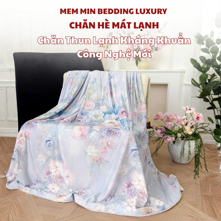 (CH2652) Chăn Hè Thun Lạnh Memminbedding Luxury kháng khuẩn công nghệ Nhật Bản, mịn màng, làm mát nhanh