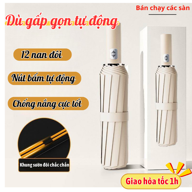 Dù chống tia UV LUMERA màu sắc đa dạng kiểu dáng sang trọng, ô che nắng mưa tán rộng cho 2 người