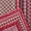 Cotton Nguyên Chất In Hình Hồng Mary Né Kiểm Tra Phong Cách Vải Đơn Giản Cổ Điển Đỏ Kiểm Tra Vải Handmade Đầm Vải 5.5