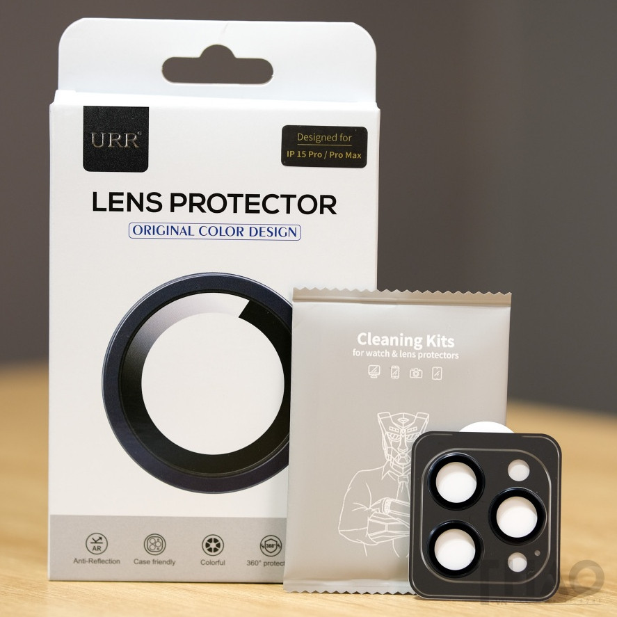 [Chính Hãng] Dán Bảo Vệ Camera URR AR Original 1 tầng Cho iPhone - Kính Cường Lực Viền Hợp Kim Nhôm CNC, Chống Lóa Flash