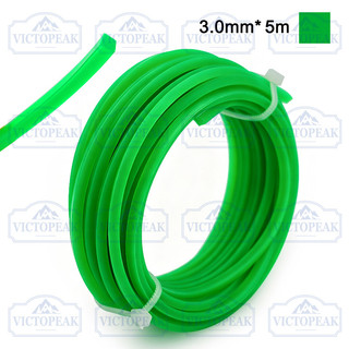 Dây tông đơ Nylon vuông màu xanh lá cây 3.0mm * 5m Tali Rumput Mesin Potong Rumput