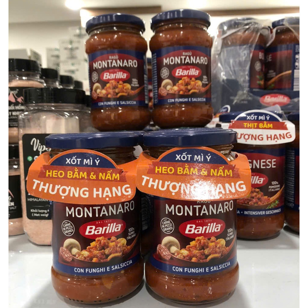 Sốt Heo Bằm Và Nấm Barilla Ragu Montanaro 300g Thơm Ngon, Tiết Kiệm Thời Gian Chế Biến