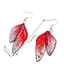 Bông tai cánh bướm FUJIZOU, Bông tai Dangle tính khí trong suốt cổ tích, Zen Wing Shiny Ear Hook Bông tai chuyển màu