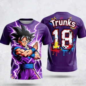 2026 DBZ Phiên Bản Đặc Biệt Áo Bóng Đá Dành Cho Nam Airbrush Phong Cách Anime Bóng Đá Áo Thun Cho Người Lớn
