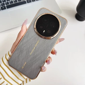 Dành cho Honor Magic 8 Pro RSR 7 Pro 6 Pro X70 X60 pro Soft Border Thiết kế thổ cẩm vàng và bạc sang trọng Vỏ điện thoại da / Bảo hiểm toàn diện Vỏ Honor chống sốc