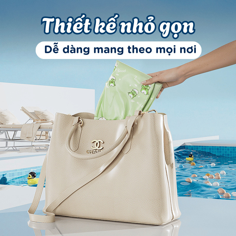 Phao Bơi Chống Lật HomeMate Cho Bé 6 Tháng – 3 Tuổi, Phao Tự Bơm Hơi Gấp Gọn Họa Tiết Dễ Thương