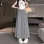 KUZHEN Thời Trang Cao Cấp Kẻ Sọc Nhỏ Rời Chân Rộng Quần Cho Nữ HOT
