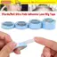CORALTIDE 3 Hạt / Cuộn Ren Phía Trước Keo Dán, Băng Tóc Giả Chống Thấm Nước Hai Mặt, Băng Keo Hệ Thống Tóc Màu Xanh Siêu Giữ Băng Cho Tóc Nối Dài