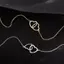 AqToCna Cá Tính Đơn Giản Đôi Trái Tim Choker Nelace Cho Nữ Mặt Dây Trái Tim Rỗng Nelace Xương Đòn Dây Chuyền Cô Gái Quà Tặng Trang Sức AqToCna