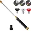 Máy rửa điện vòi phun phản lực WANYEDI, di động với 3 máy rửa áp suất cao, đầu nối nhanh bền bỉ Máy rửa điện Hydro Jet áp suất cao cho vòi tưới vườn