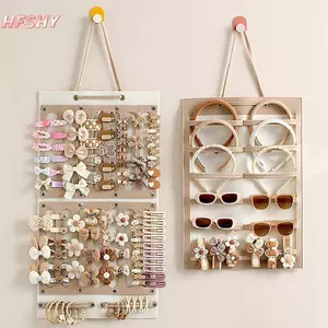 HFSHY Tóc Nơ Tổ Chức Treo Tường Dung Tích Lớn Kẹp Tóc Bảo Quản Móc Treo Tiết Kiệm Không Gian Phụ Kiện Cho Bé Gái Phòng VN