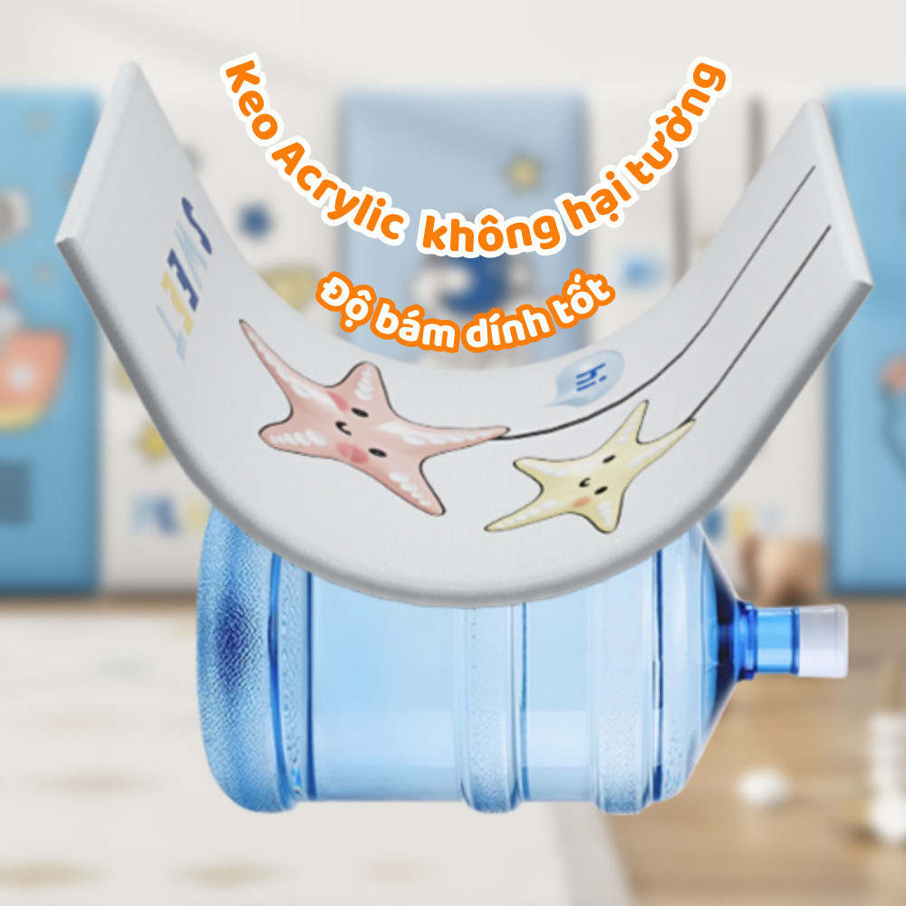 [CHÍNH HÃNG] Xốp Dán Chân Tường HomeMate Chống Va Đập Cho Bé – Tấm Xốp XPE Tự Dính Bảo Vệ Tường, Không Hại Tường