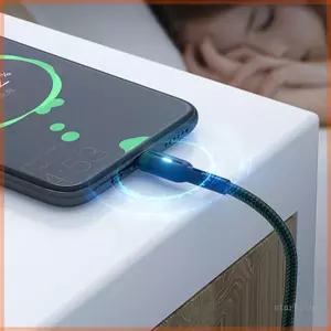 Cáp Star Extra Long Bện Type C có sạc thông minh và phát sáng trong bóng tối