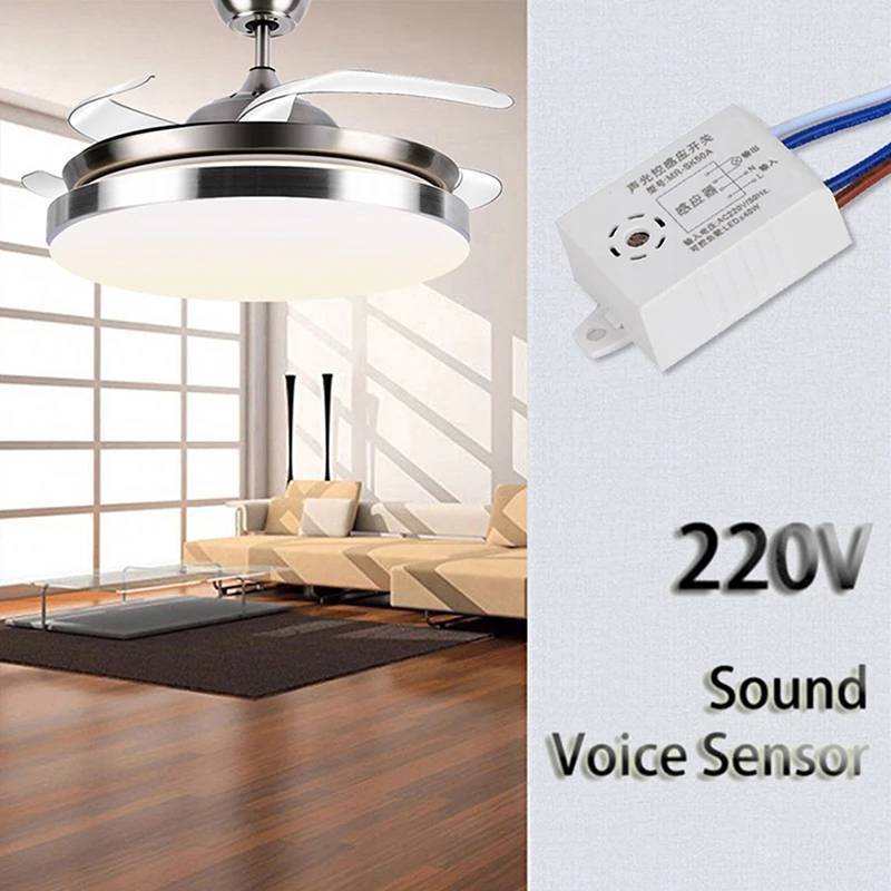 Công tắc cảm biến giọng nói GKY 220V Thông minh trong nhà Tự động bật tắt đèn Công tắc phát hiện GKY