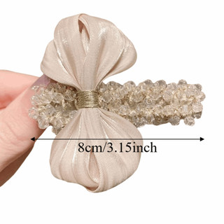 Kẹp Tóc Pha Lê TRACELIOIAN, Kẹp Tóc Mỏ Vịt Thời Trang Tối Giản Đa Năng, Kẹp Tóc Pha Lê Nơ Thanh Lịch Nữ