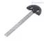 Thước đo góc WANYEDI, Thước góc mộc 12 Inch 0-180 độ, Thước đo góc mộc màu bạc có thể điều chỉnh bằng thép không gỉ có thể điều chỉnh Độ bền chế biến gỗ vuông