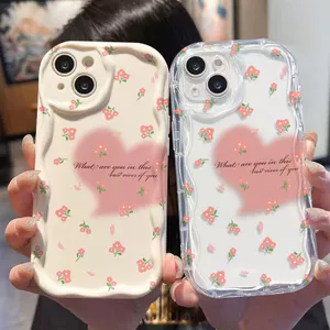 Ốp Lưng Cho Samsung Galaxy S26 S25 S24 S23 S21 S22 Plus Ultra 20 FE J7 Prime A03 A03S A02 A02S M02 A12 M12 A20 A30 Kem Vồng Cong Edge Motif Heart NYK002