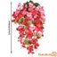 Khăn quàng cổ cửa dâm bụt nhân tạo Sáng tạo giả treo hoa nho Vòng hoa cho lò sưởi Mantle Cửa sổ hiên trang trí