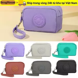 Túi đựng tiền xu SNUGHOUSE, Hộp đựng thẻ Ví dung tích lớn, Dây kéo bền bỉ Ví ba lớp chống nước Ngân hàng ID Thẻ tín dụng Chìa khóa tai nghe