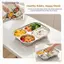 {BUDDI} 2 Lưới Thép Không Gỉ Vuông Đĩa Bento Chống Rò Rỉ Khay Đựng Thực Phẩm Chia Có Thể Tái Sử Dụng Cho Trẻ Em Đi Học Ăn Trưa Sử Dụng {buddingenergy}
