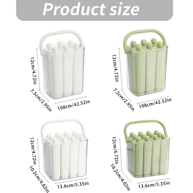 COO Silicone Ice Stick Maker Dễ dàng phát hành Bộ khuôn làm đá viên có nắp hộp lưu trữ