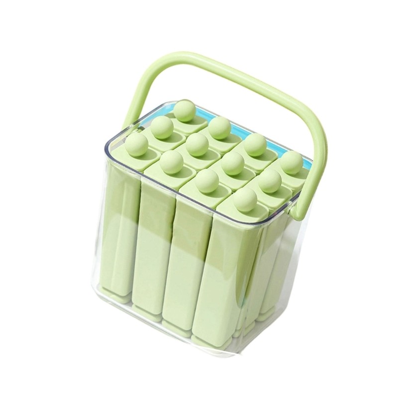 COO Silicone Ice Stick Maker Dễ dàng phát hành Bộ khuôn làm đá viên có nắp hộp lưu trữ