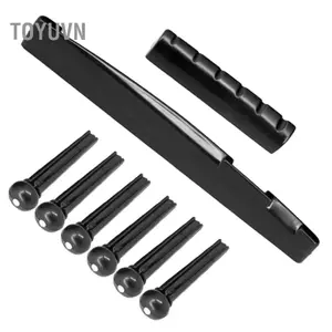 Toyuvn Fangzi Acoustic Dân Gian Đàn Guitar Bộ Phụ Kiện Bao Gồm Cầu Chân + Hạt Celluloid Phím Chọn Giữ Pin Kéo