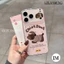 Ốp Lưng Cho IPhone 13 16 17 11 14 15 12 Pro Max 8 7 Plus 16 14 15 13 Plus XR Vỏ Điện Thoại Hình Chó Con Màu Nâu Chấm Bi