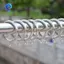 Rèm Hoop La Mã vàng có dây buộc áp dụng cho thanh treo rèm
