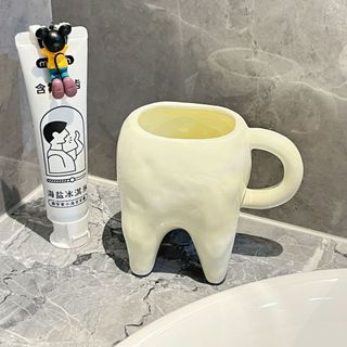Cốc rửa miệng răng sáng tạo Phong cách cặp đôi Cốc rửa gốm gia đình Giá trị cao Cốc chải cặp ký túc xá sinh viên