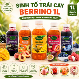 Sinh Tố Trái Cây Berrino 1L Đủ Hương Vị, Nguyên Liệu Pha Chế Trà Trái Cây, Bánh Ngọt Thơm Ngon