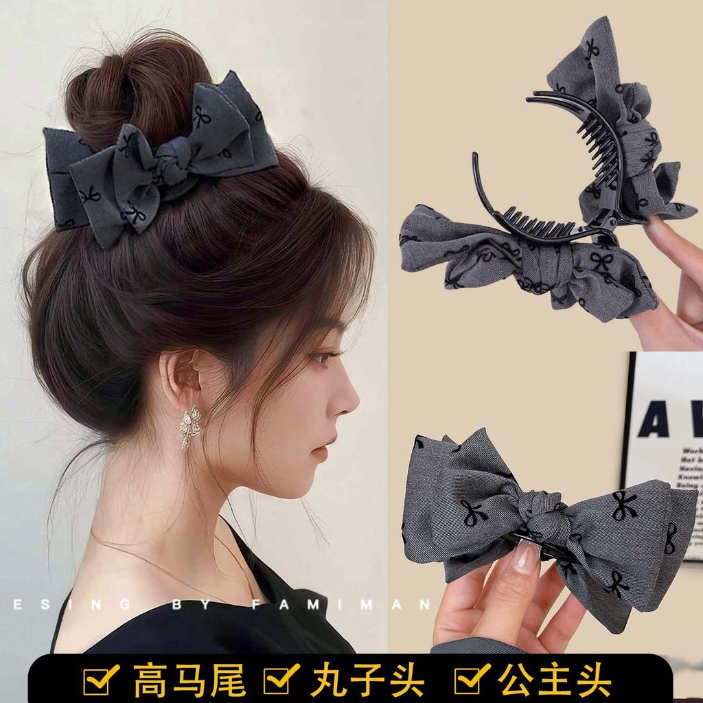 Kẹp Tóc Nơ Lớn Phong Cách Mới Cho Nữ, Chất Lượng Cao Cấp