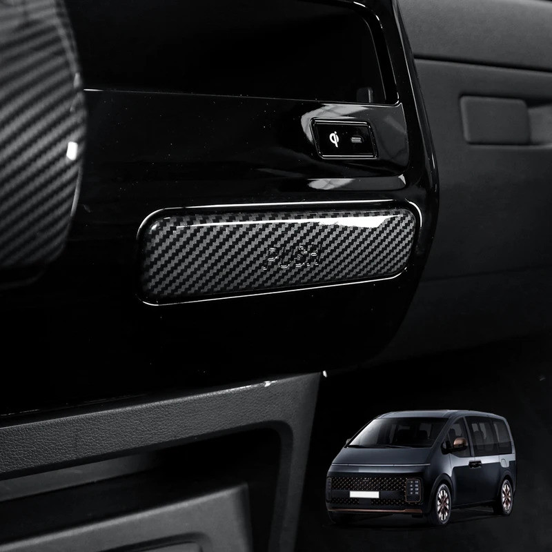 Phụ Kiện Nội Thất Hàng Trước Cốc Nước Nút Nhấn Bao Viền Cho Xe Hyundai Staria 2021-2026 Điều Chỉnh Xe LHD