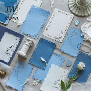 JIANWU Dệt Giấc Mơ Từ Thế Giới Series Vintage Ren Rỗng Phong Cảnh Cắt Băng Chất Liệu Giấy Sáng Tạo Rác Tạp Chí Văn Phòng Phẩm