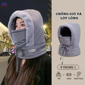 XOITOP Thời Tiết Lạnh Nhiệt Balaclava Khăn Mùa Đông Chống Gió Mũ Sang Trọng Ne Ấm Hơn Mặt nạ Trượt Tuyết Cho Hoạt Động Ngoài Trời VN