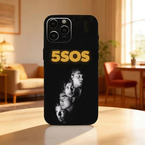 TP-2 5 S-Seconds của S-Summers Band Ốp điện thoại cho iPhone17,16,15,13,12 Plus, Max Soft Silicone Black Cover