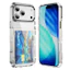 Ốp Điện Thoại Trong Suốt, Đa Năng, Tương Thích Với iPhone 17 Pro Max, 16 Pro Max, 15 Pro Max, 14 Pro Max, 13, 12, 11, Chống Sốc, Có Giá Đỡ Thẻ, Vỏ