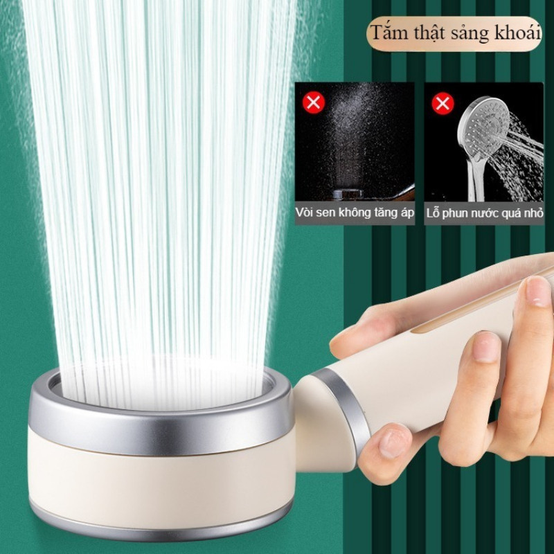 Vòi Sen Tăng áp, Lọc Nước 2 Giai đoạn, Khử Clo, An Toàn Cho Làn Da, Chất Liệu Abs Cầm Tay,đồ Dùng Phòng Tắm