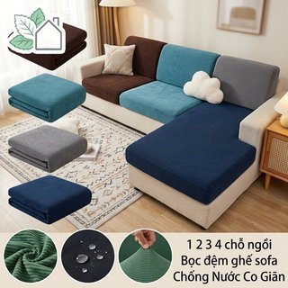 Ghế Sofa Chống Thấm Nước Bọc Nhung Co Giãn Đệm Bảo Vệ Nhà Thú Cưng Thân Thiện