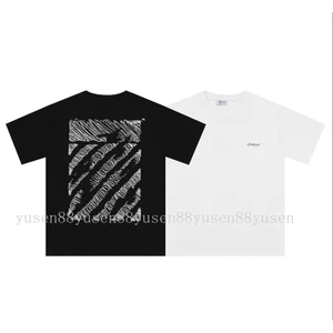 Chất Lượng Cao Phong Cách Mới Rời Phù Hợp Với In Hình Cotton Nguyên Chất Tay Ngắn Cổ Tròn Nam Nữ Áo Thun