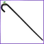 Trang Phục Đi Bộ Gậy Nhựa Halloween Trang Phục Canes 76.00X10,00X2.00CM Đen zhenghtr