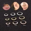 Vòng mũi hình tròn DELMER Cubic Zircon, Bông tai xỏ khuyên không gây dị ứng Châu Âu và Châu Mỹ Sụn xoắn, Móc Punk Đồng Mũi Lễ Hội Trang Sức Cơ Thể