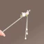 Dễ Thương Thỏ Kẹp Tóc Nữ Bước Lắc Tua Rua Mới Phong Cách Trung Hoa Kẹp Tóc Trẻ Em Hanfu Tấm Kẹp Tóc Đơn Giản Cổ Mũ Đội Đầu